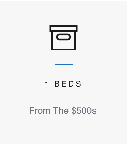 Pricing for one bedroom suite unit at The Well