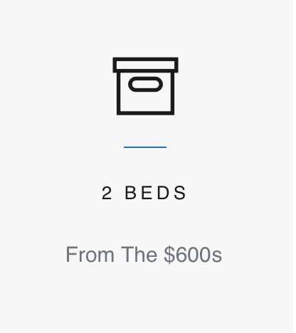 Pricing for two bedroom suite unit at The Well